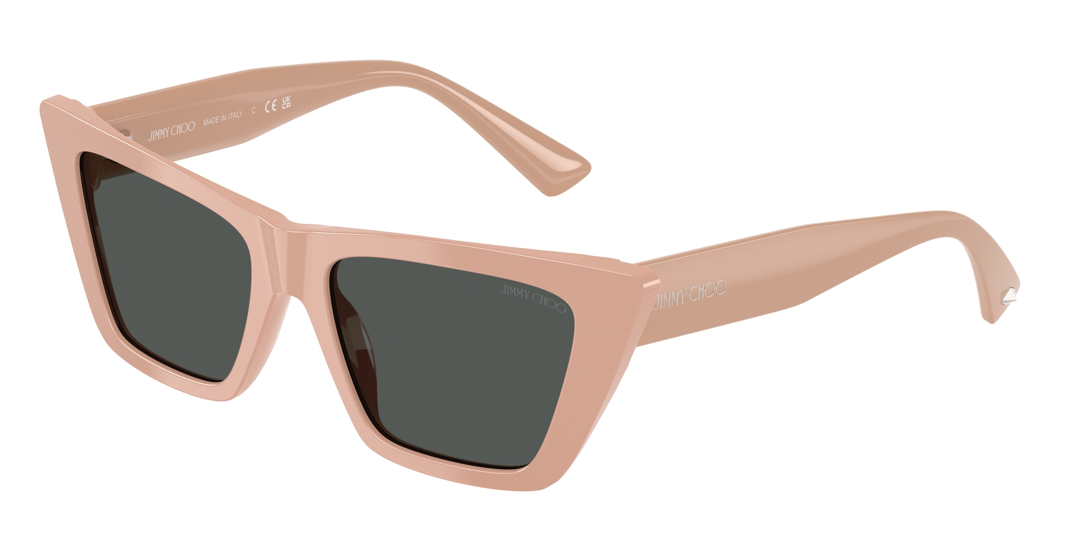 Jimmy Choo Damen JC5028 501987 Sonnenbrillen Acetat Rosa Grau Cat Eye Normal-image